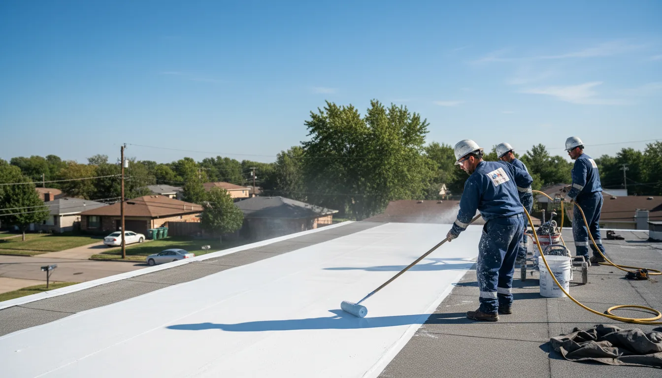 Commercial roof coating in Terril, IA near me